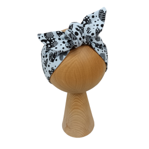 Opaska pin up serca baby blue