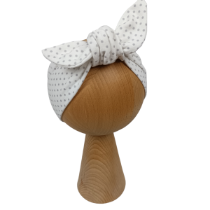 Opaska pin up szare kropki