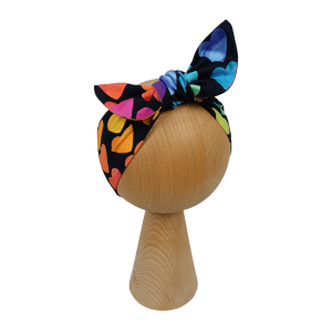 Opaska pin up kolorowe serca