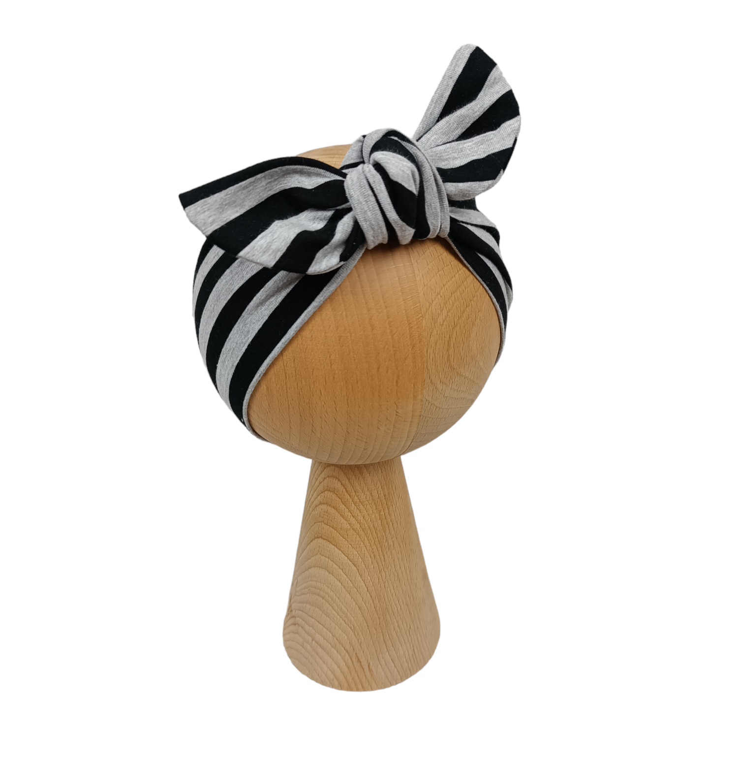 Opaska pin up paski szaro czarne