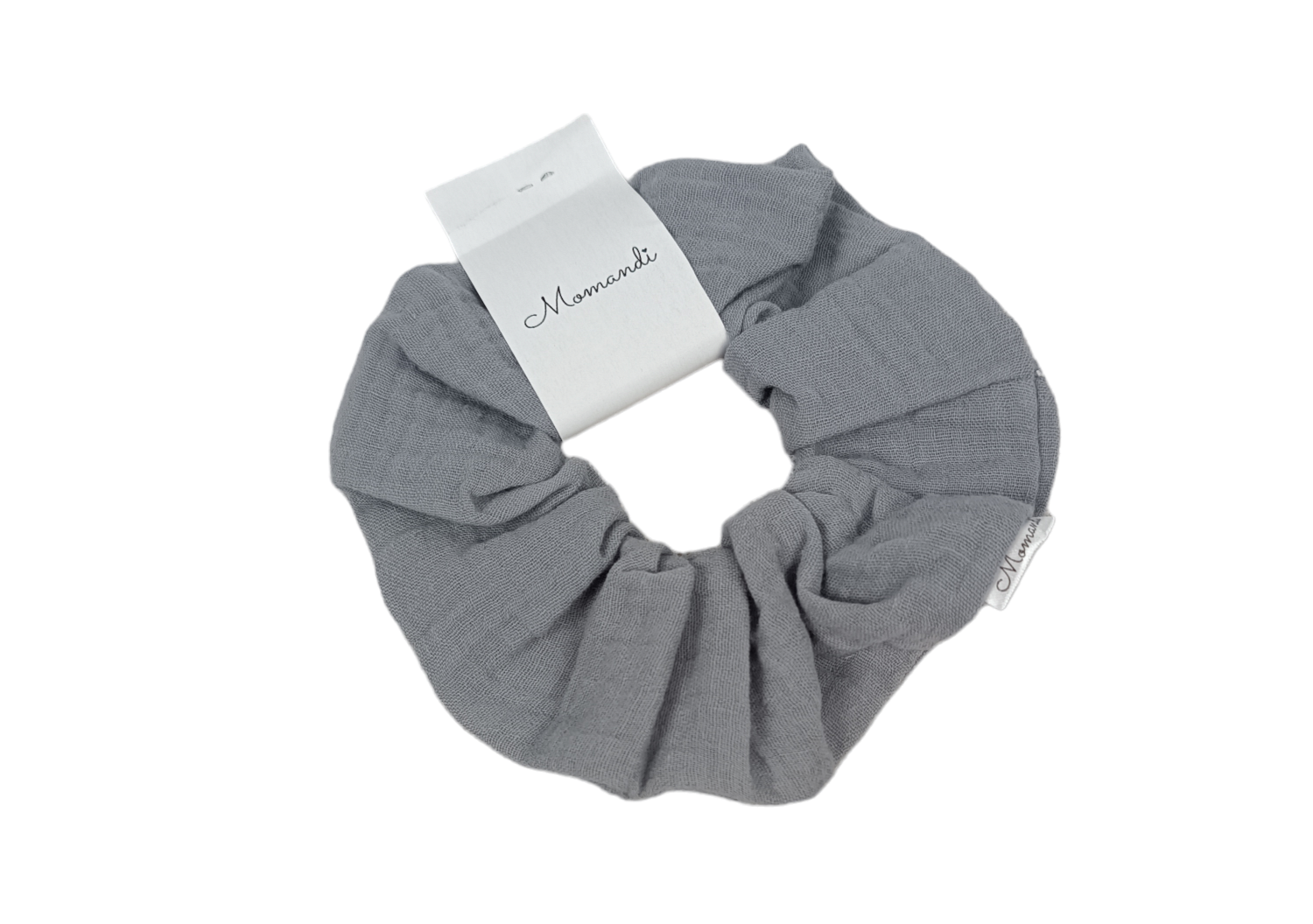 Gumka scrunchie ciemny szary