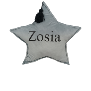 Poduszka gwiazdka z imieniem - Dowolne imię i kolor