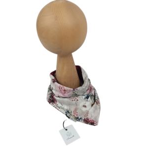 Chustka dzianinowa kwiaty