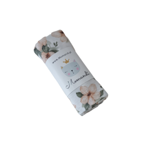 Koc muślinowy kwiaty