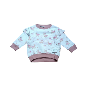 Bluza oversize lamy z kwiatami