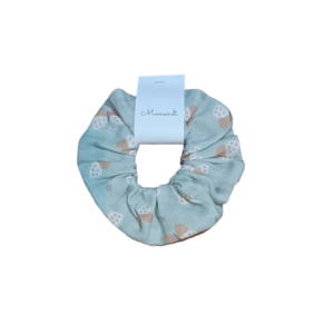 Gumka scrunchie muślin motyle