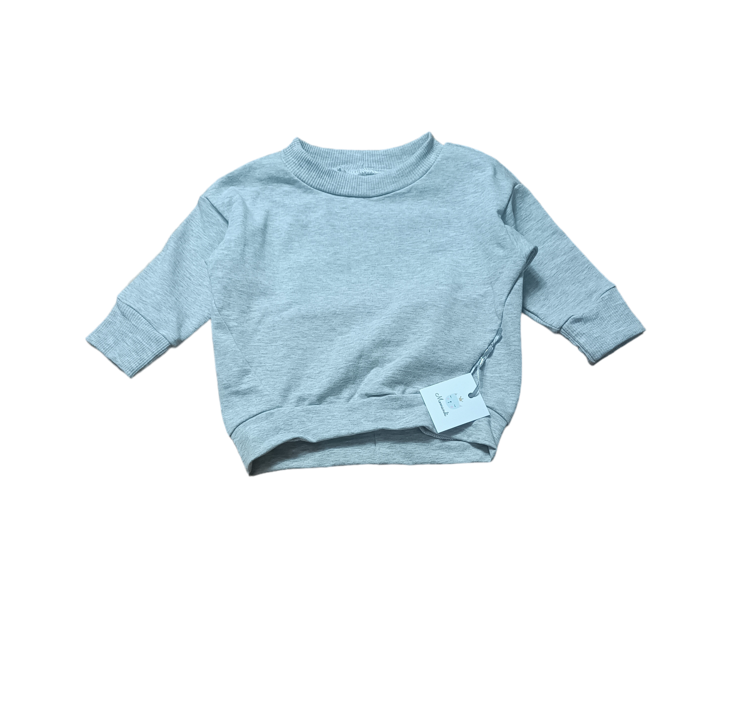 Bluza oversize szary melanż