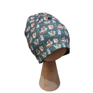 Czapka pojedyncza zwierzaki leśne