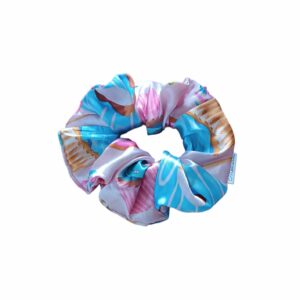 Gumka scrunchie babeczki satyna