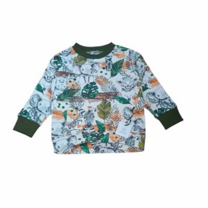 Bluza oversize dżungla