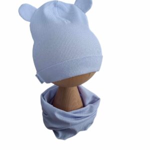 Komplet miś lila fiolet