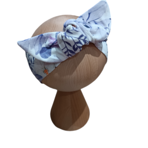 Opaska pin up kwiaty fiolet