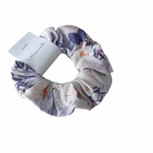 Gumka scrunchie kwiaty jersey