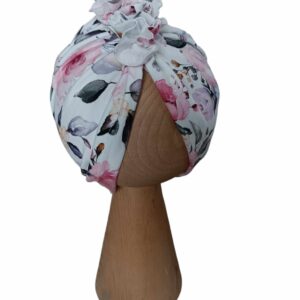 Czapka turban dla dziecka kwiaty róże