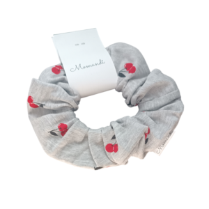 Gumka scrunchie wiśnie
