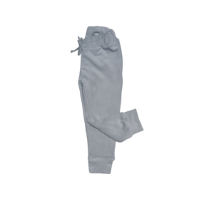 Spodnie baggy welur jasny szary