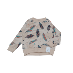 Bluza oversize pióra