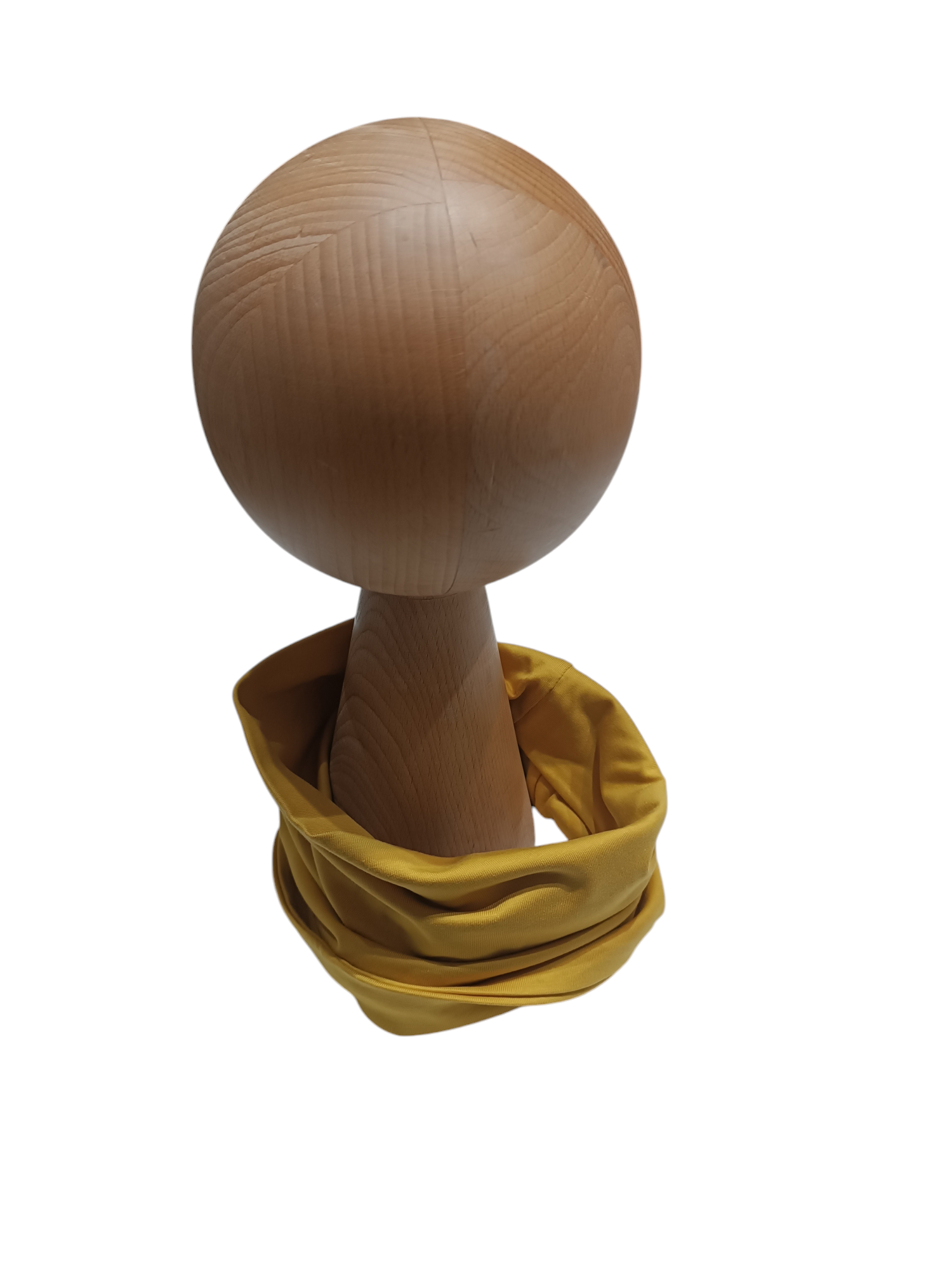 Komin podwójny jersey jasna musztarda