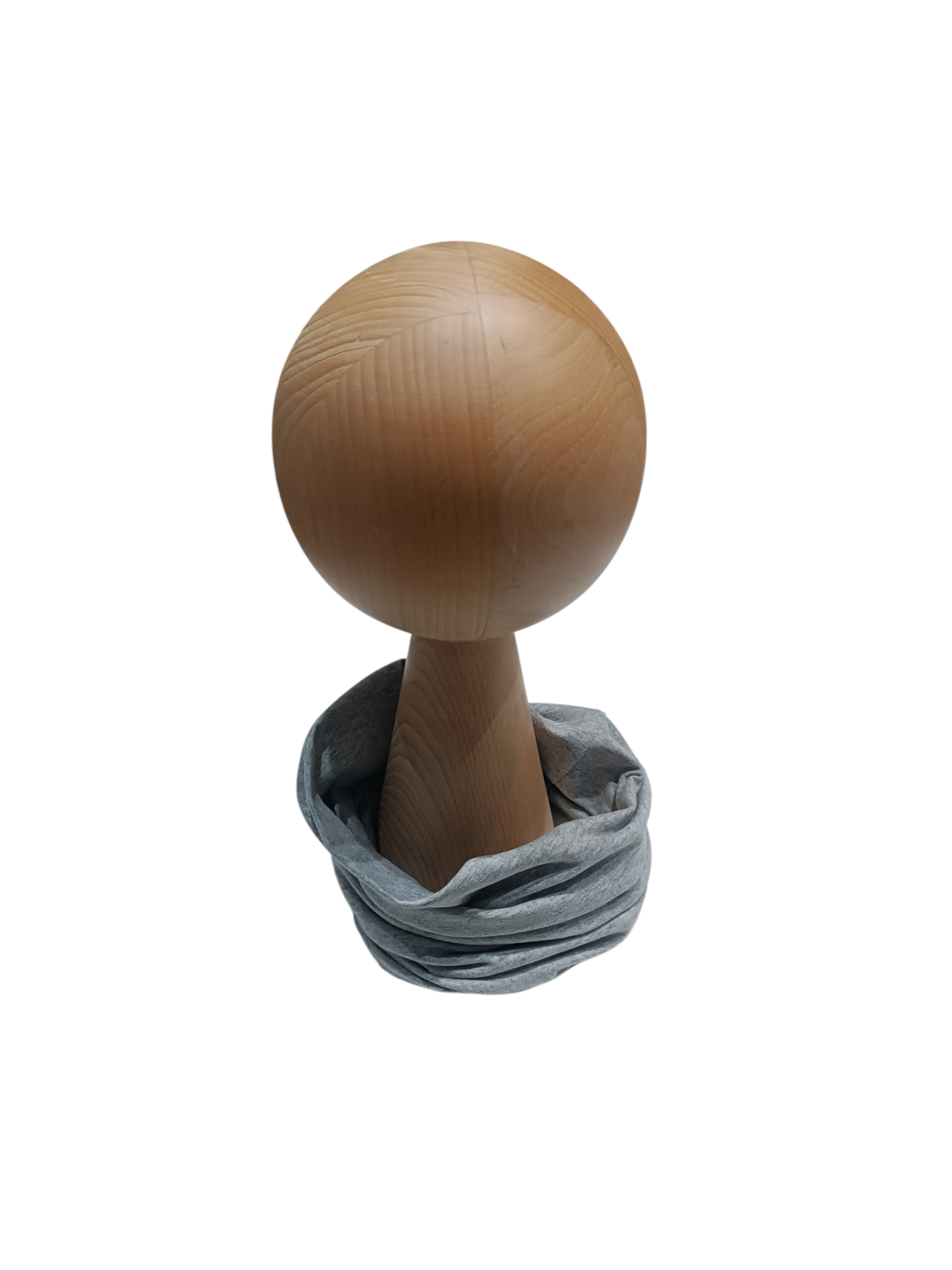 Komin podwójny jersey szary melange