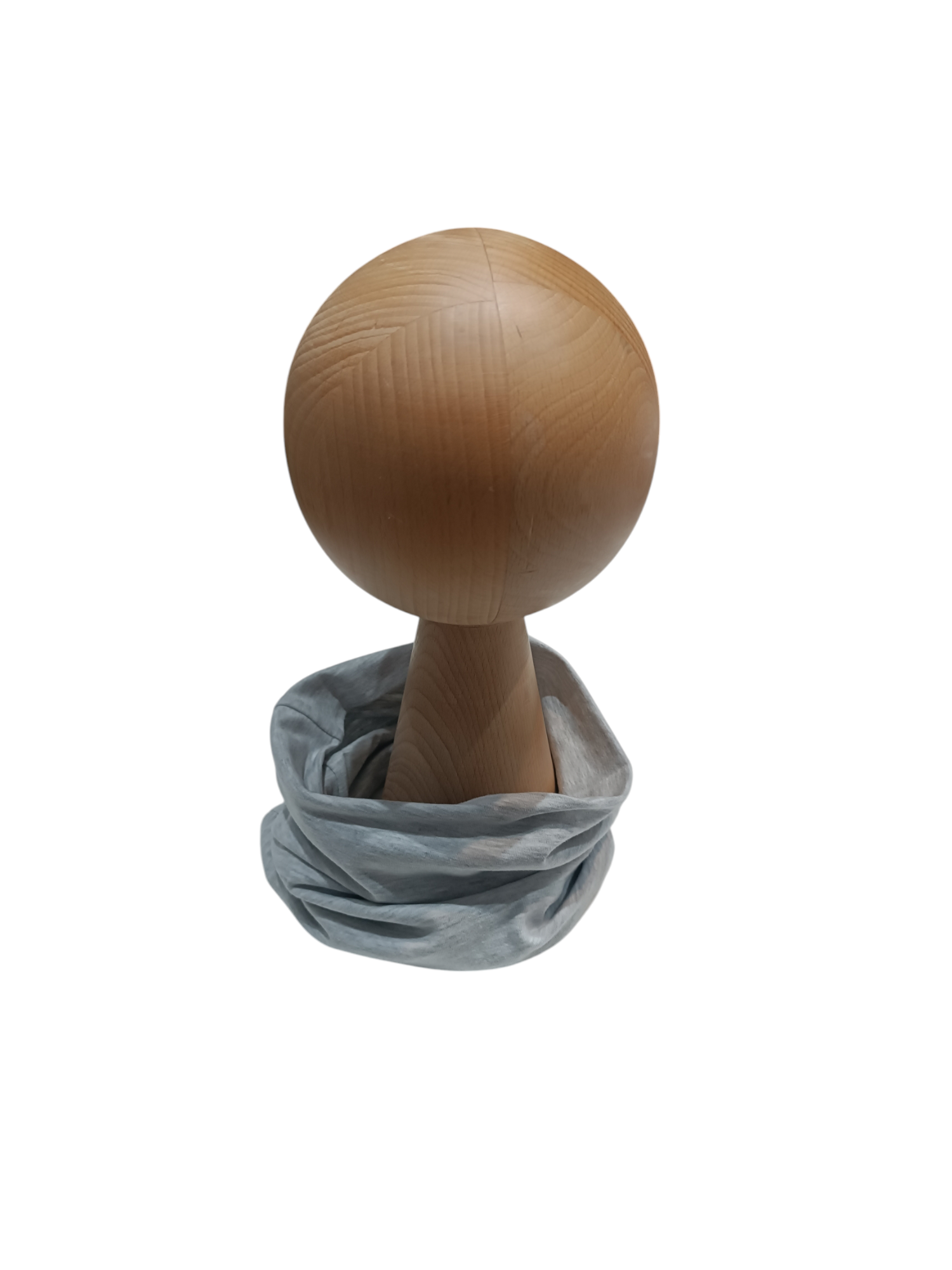 Komin podwójny jersey jasny szary melange