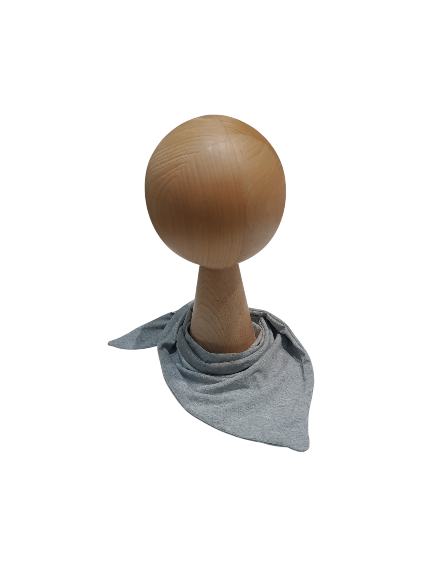 Chusta podwójna wiązana szary melange