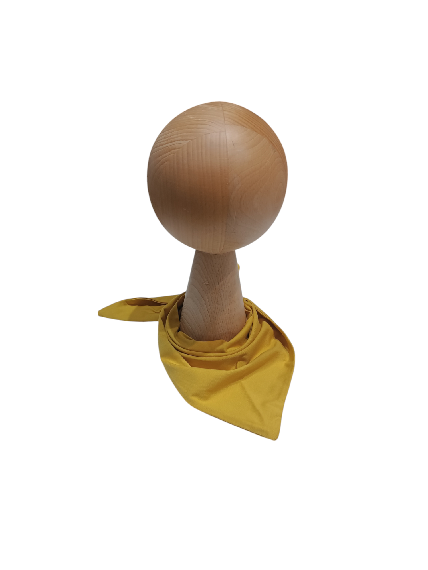 Chusta podwójna wiązana jasna musztarda