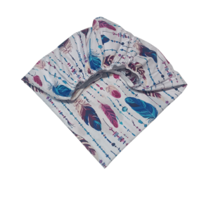 Prześcieradło bawełniane z gumką 60x120 pióra