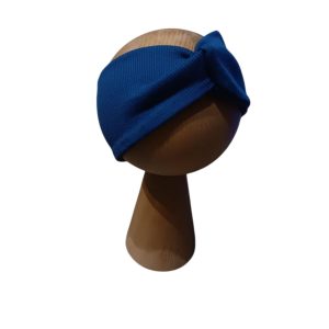 Opaska zaplatana prążek granat