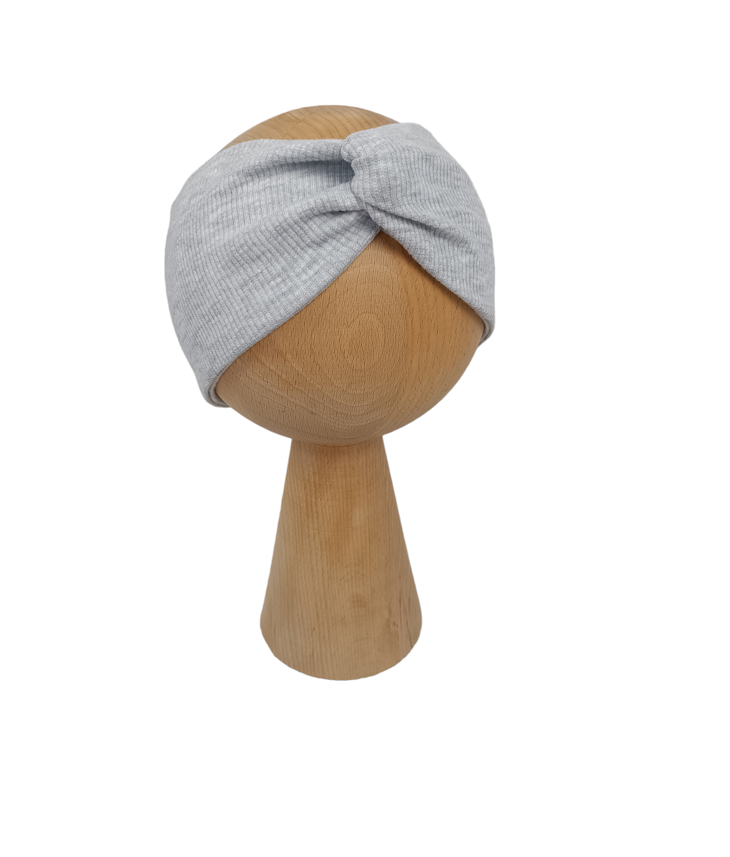 Opaska zaplatana prążek jasny szary