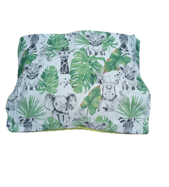 Poduszka premium słonie, żyrafy, zebry