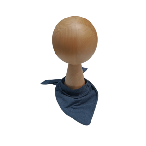 Chusta podwójna wiązana niebieski melange